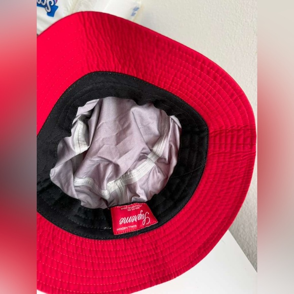 Supreme Red and Black Bucket Hat - Picture 3 of 4